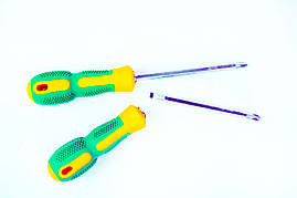 Викрутка двостороння з прогумованою ручкою 4 мм