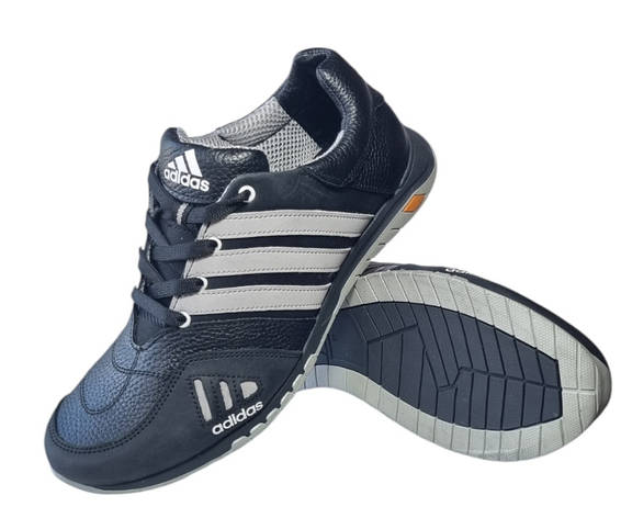 Кожаные кроссовки Adidas мужские спортивные кроссовки шкіряні чоловічі, фото 1