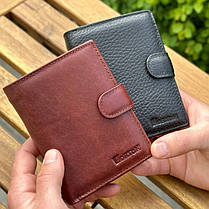Чоловічий шкіряний гаманець люкс, чоловіче портмоне натуральна шкіра HORTON 301B