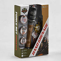 Іграшкова граната 35000, білий дим, підсвічування червоним і синім кольором, звук таймера та вибуху