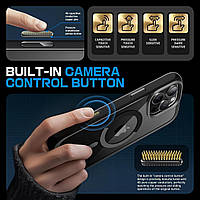 Чохол SUPCASE Unicorn Beetle Mag для iPhone 16 Pro Slim Clear MagSafe Camera Control Button, Чорний, фото 3