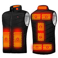 Жилет з підігрівом, USB-порт, 9 зон підігріву, від PowerBank, розмір 4XL