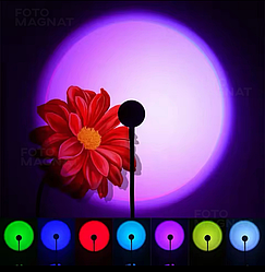 Гнучка USB-лампа RGB 7 кольорів - портативна міні-лампа від повербанку, 28 см, атмосферне світло, 5 режимів