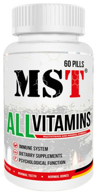 Вітамінний комплекс MST All Vitamins 60 таблеток