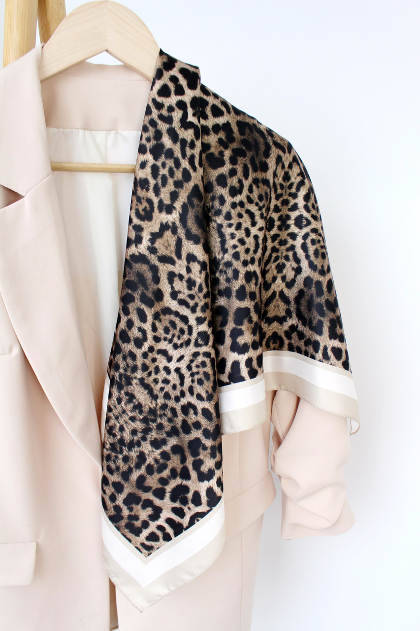 Хустка "Мішель Лео" з леопардовим принтом 225001, фото 1