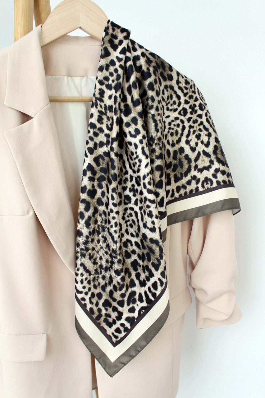 Хустка "Мішель Лео" з леопардовим принтом 225002, фото 1