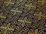 Церковна тканина,парча Хрест Візантинійський, фото 7