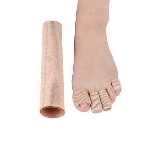 Напальчники обрізні силіконові від мозолів та натирань на пальці ніг та рук розмір М 1шт 2х15см, фото 1