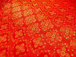 Шовкова церковна танина  Елеон червоний з золотом