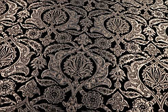 Шовкова церковна тканина Віфанія чорна зі сріблом