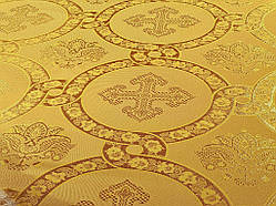 Шовкова церковна тканина Гетсиманський сад золото з золотим