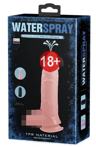 Вібатор із функцією еякуляції на присосці SPRAY довжина 19,3 см, діаметр 4,3 см