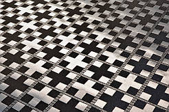 Шовкова церковна тканина Новгород чорний з сріблом