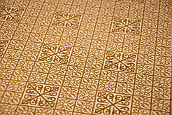 Шовкова церковна тканина Капернаум білий з золотом