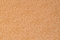 Шовкова церковна тканина Смірна біла із золотом