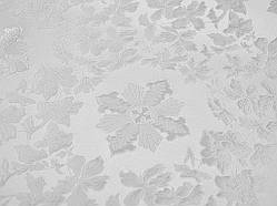 Шовкова церковна тканина Александрия біла з сріблом