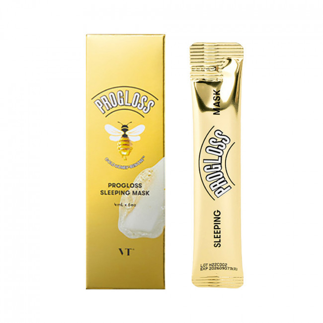 Нічна маска із золотом та прополісом VT Cosmetics Progloss Sleeping Mask 4 мл