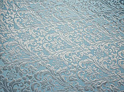 Шовкова церковна тканина  Купина блакина з сріблом