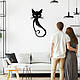 Сучасна картина на стіну декор в кімнату Величний кіт стиль лофт 25x15 см Woodyard (19071--25x15), фото 9