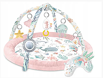 Дитячий розвиваючий інтерактивний ігровий коврик килимок Рожевий, фото 2