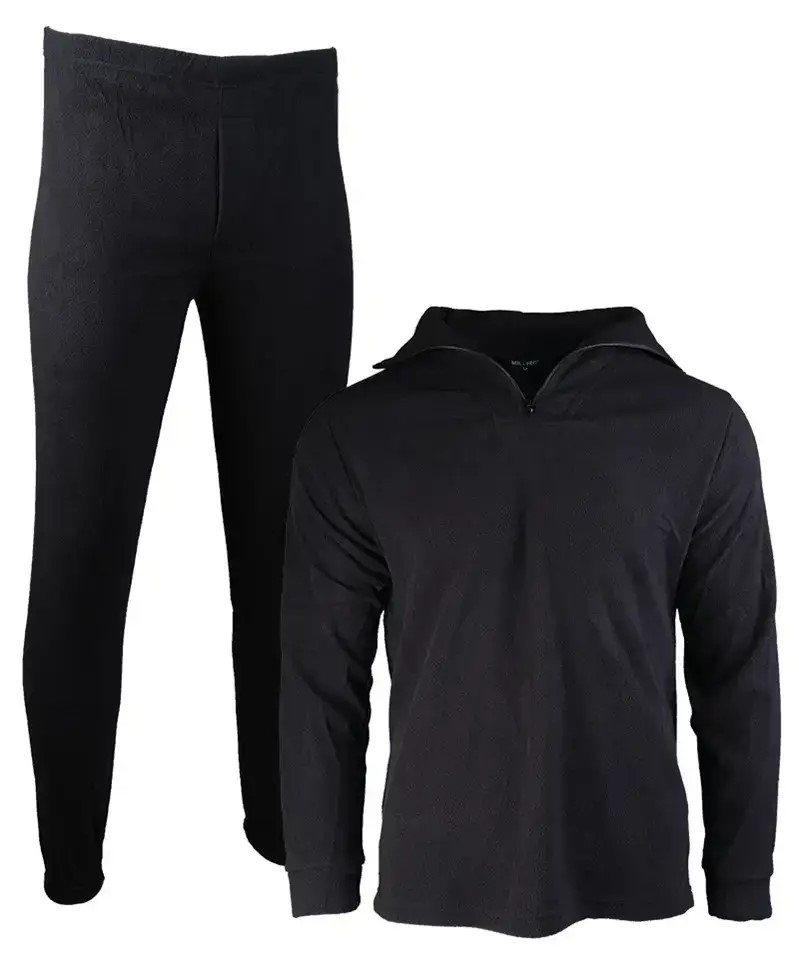 Тактична термобілизна флісова комплект Mil-tec Black 11220002, фото 1