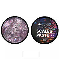 Гель-паста для дизайна ногтей SAGA Scales paste #1, 5 мл