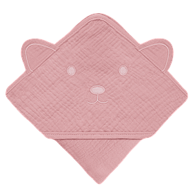 Рушник Lionelo MUSLIN HOODED TOWEL PINK BABY