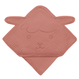 Рушник Lionelo MUSLIN HOODED TOWEL RED CORAL