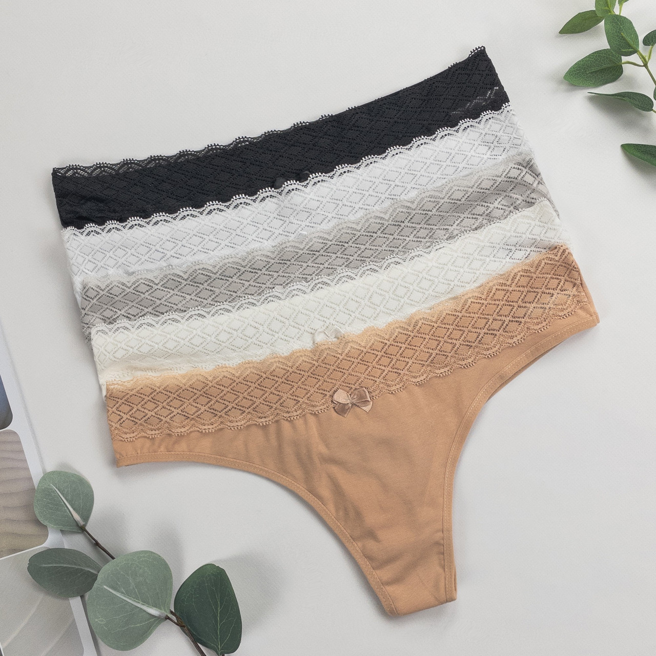 Труси стрінги жіночі Nicoletta Туреччина M, L, XL  |  5 шт.