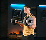 Комплект гантелі Trex Sport набір 2х20 кг + штанга, фото 5