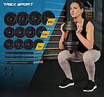 Комплект гантелі Trex Sport набір 2х20 кг + штанга, фото 2
