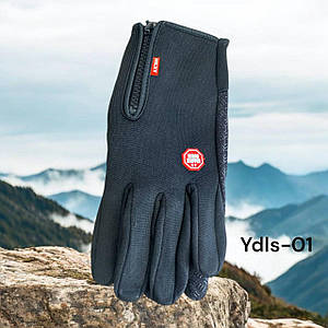 Спортивні рукавички з фліс сенсорні гуртом