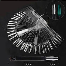 Тіпси прозорі на кільці форма балерина 50 шт