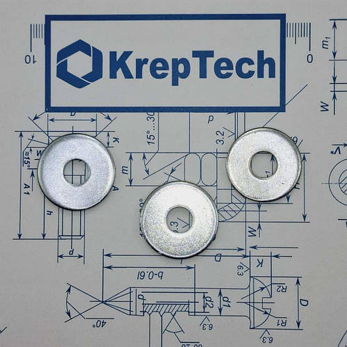 Шайба плоська М6х22х2 для дерева DIN 440 (ЦБ) (уп. 500шт.) (ID ...