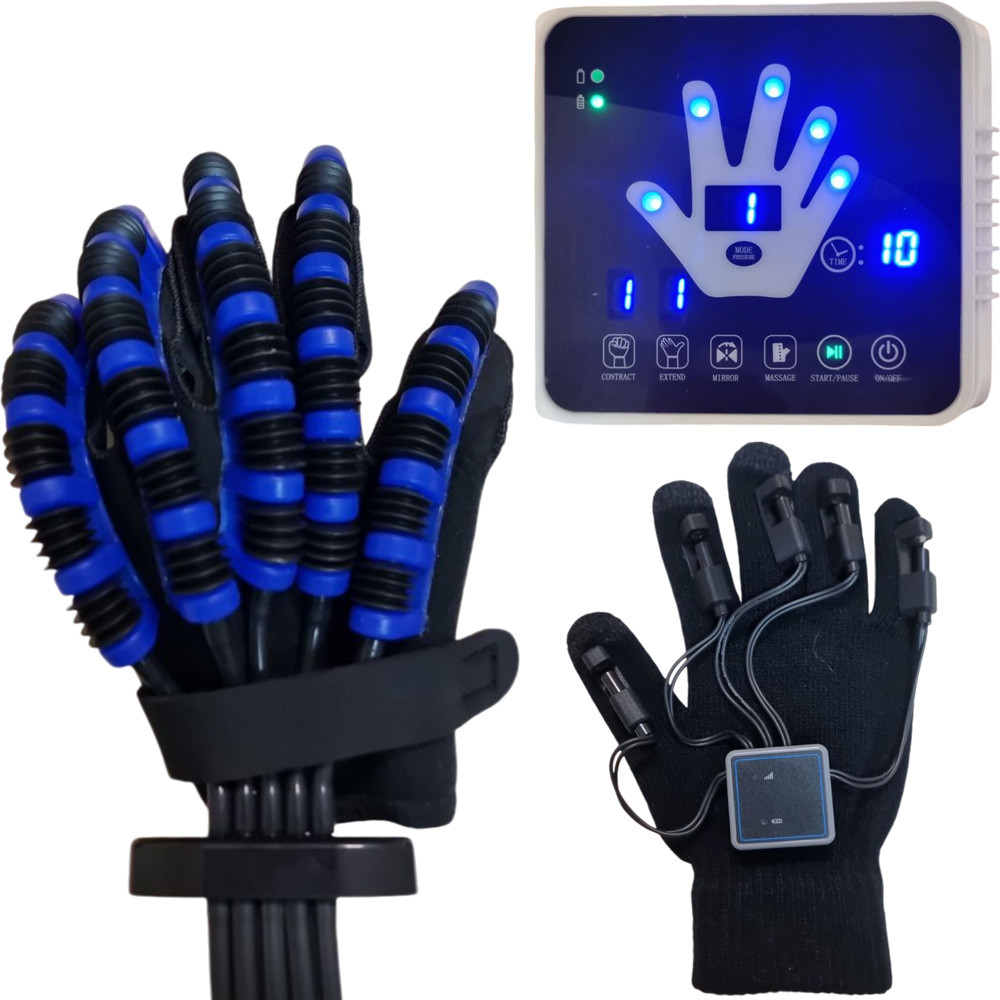 Рукавиця-тренажер для реабілітації правої руки та пальців (FO3002GR)