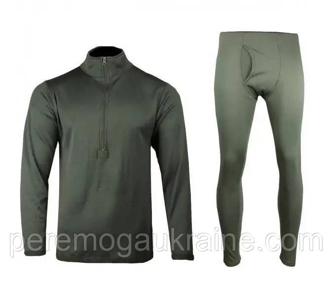 Тактична флісова термобілизна Mil-Tec Thermofleece Underwear gen. III Level 2 - Olive -11222001 L