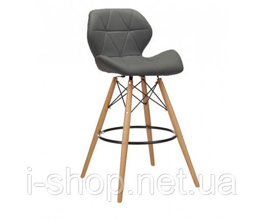 Стілець Стар Н барний високий сірий, фото 1