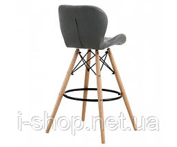 Стілець Стар Н барний високий сірий, фото 3