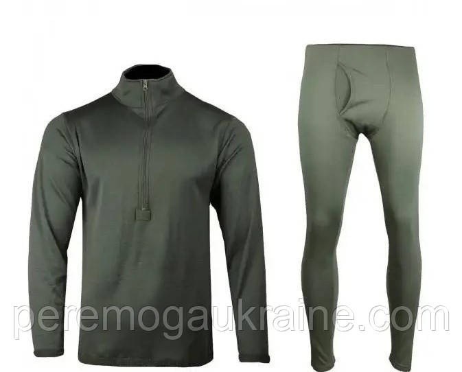 Тактична флісова термобілизна Mil-Tec Thermofleece Underwear gen. III Level 2 - Olive -11222001 3XL