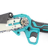 Акумуляторна міні пила ланцюгова Makita DUC155Z (24V 5AH) АКБ міні-пила Макіта для обрізання дерев, веткоріз, фото 4