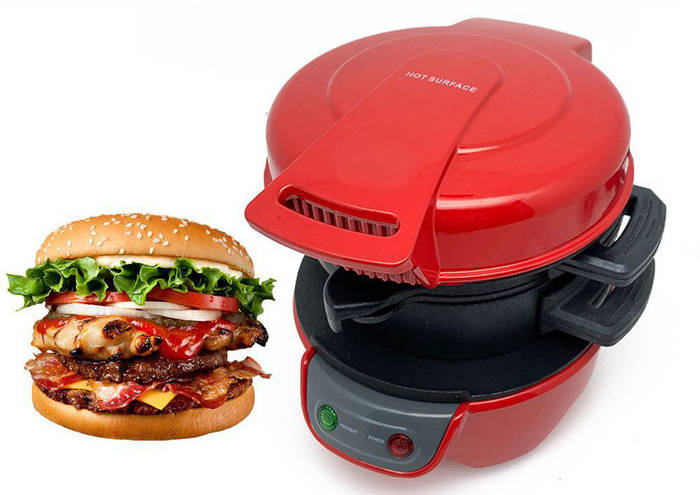 Бургер машина сэндвичница RAF R.666 600 Вт аппарат для приготовления ...