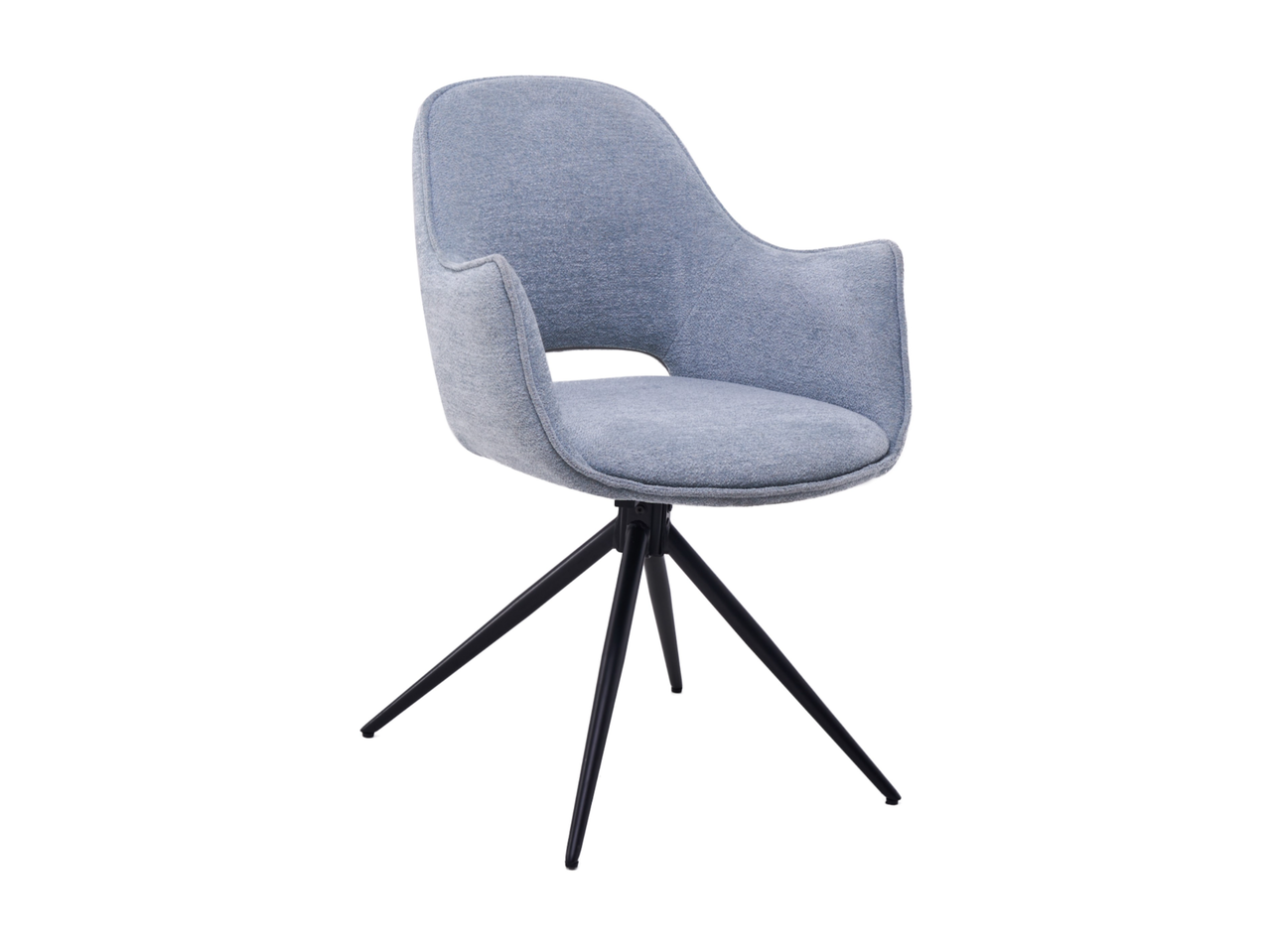 Стілець поворотний R-150 блу-грей + чорний+, фото 1