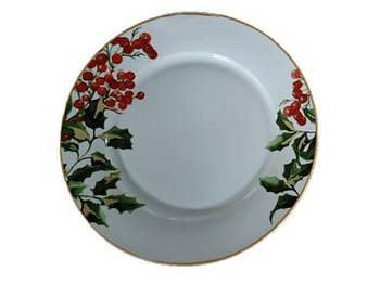 Тарілка 10.5" (25.8см) 4шт/уп "Christmas winterberries" HEN21141