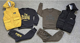 Костюм спортивний утеплений для хлопчиків, Угорщина, арт. 7070, 98-128 см