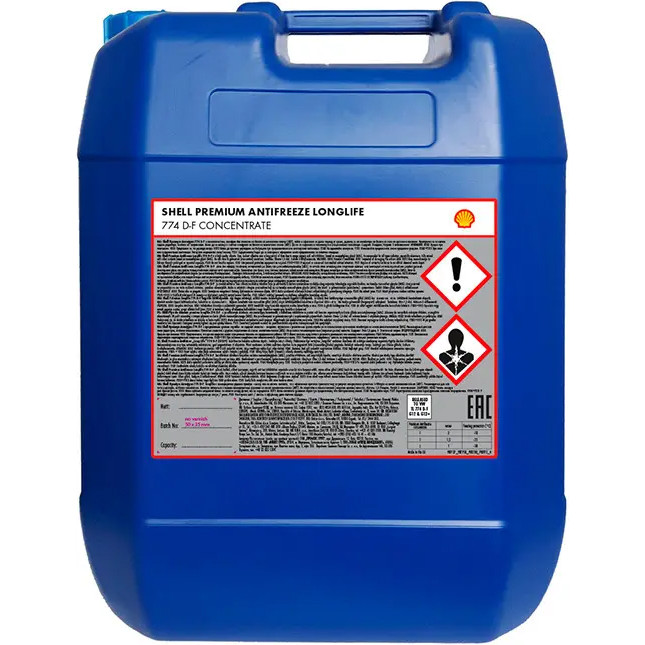 Антифриз Shell Premium Antifreeze Longlife 774 D-F (G12+) Concentrate 20 л