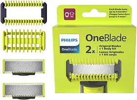 Змінні леза Philips OneBlade QP620/50 Face + Body kit (2 шт.) 01335