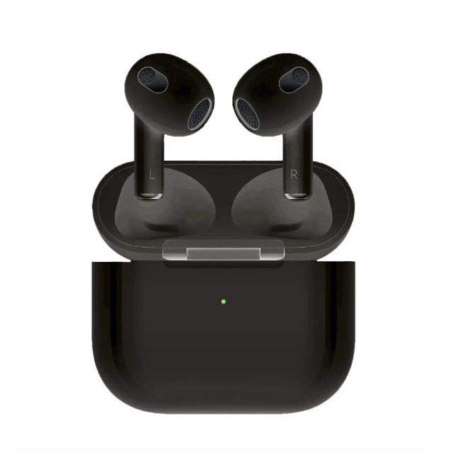 Блютуз-навушники TWS AirPods 3 (1:1) black (POP-Up, Wireless charging case)