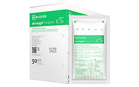 Рукавички неопренові хірургічні стерильні неопудрені Mercator Dermagel neopren 50 пар