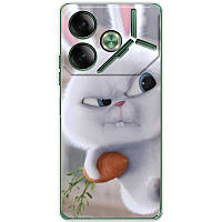 Чохол Силіконовий з Картинкою на Tecno Pova 6 (Кролик Сніжок)