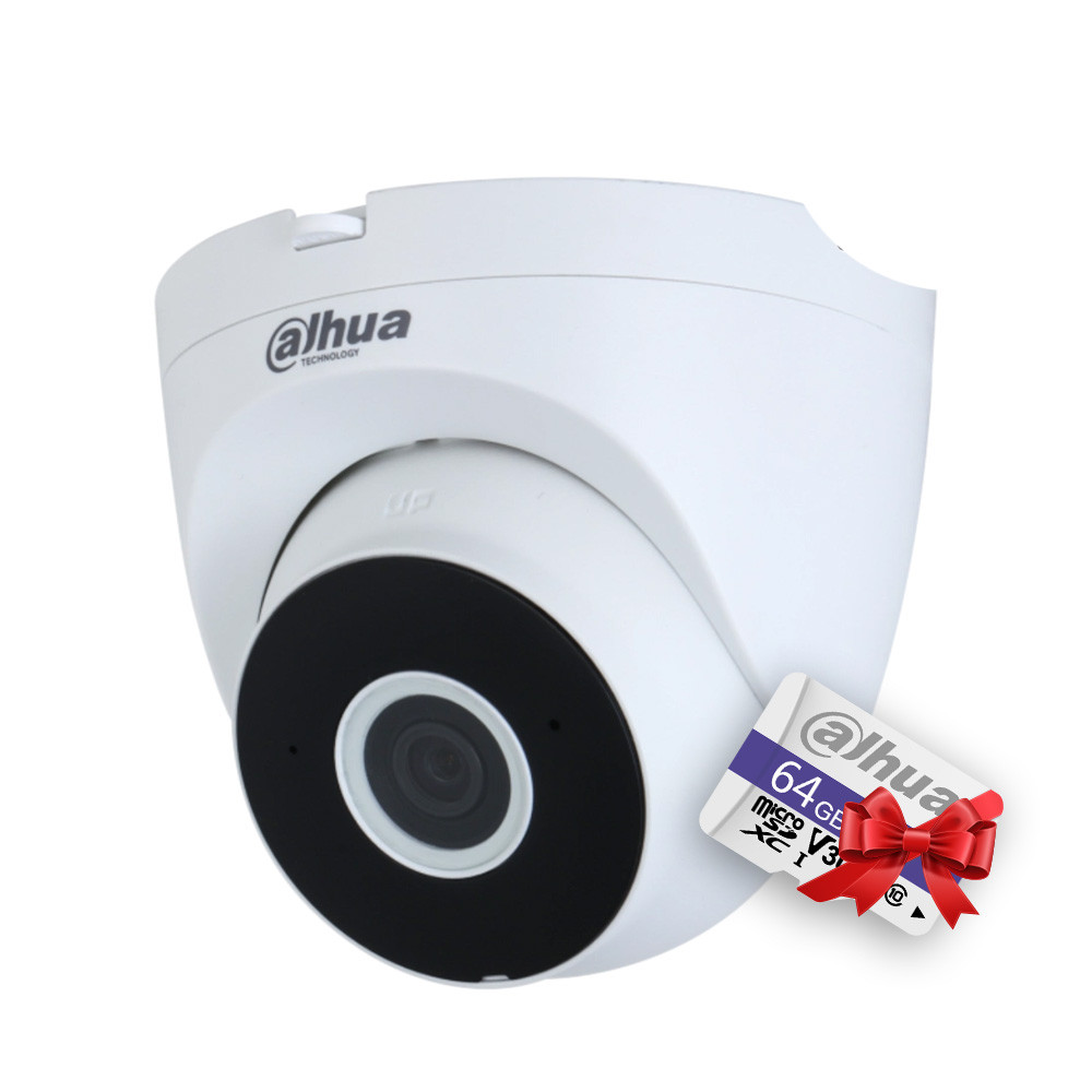 IP відеокамера Dahua 4 MP IR WiFi Eyeball DH-IPC-HDW1430DT-SAW (2.8мм), з мікрофоном
